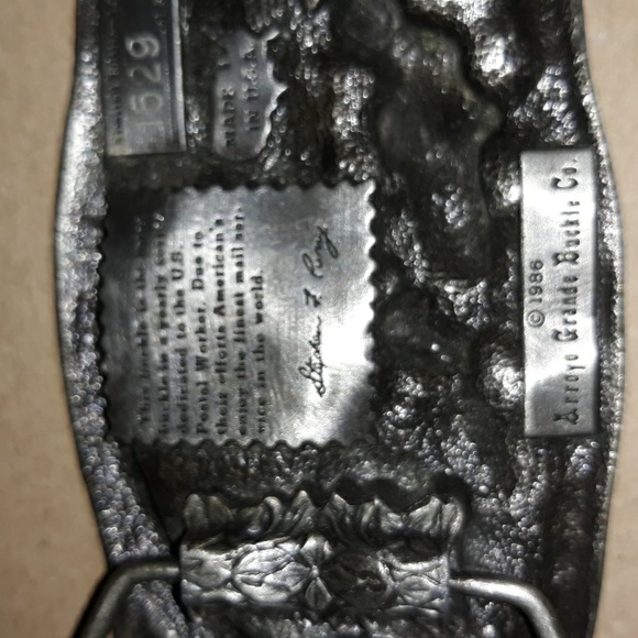 U S Postal Worker 1987 Belt Buckle - Picture 3 of 4